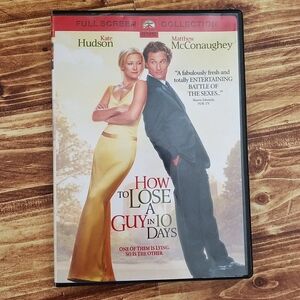 How To Lose A Guy In 10 Days DVD Full Screen Kate Hudson McConaughey